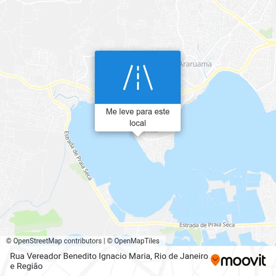 Rua Vereador Benedito Ignacio Maria mapa