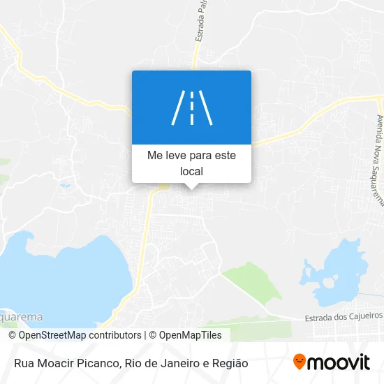 Rua Moacir Picanco mapa
