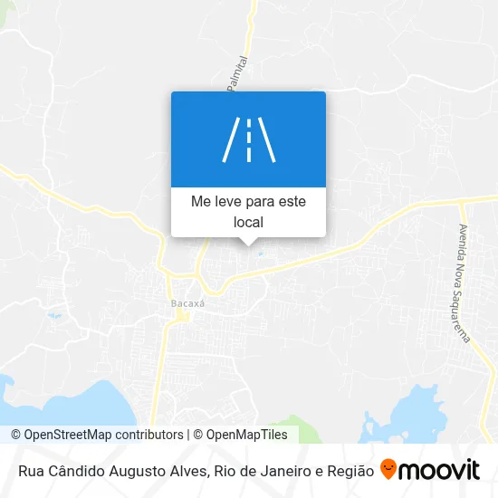 Rua Cândido Augusto Alves mapa