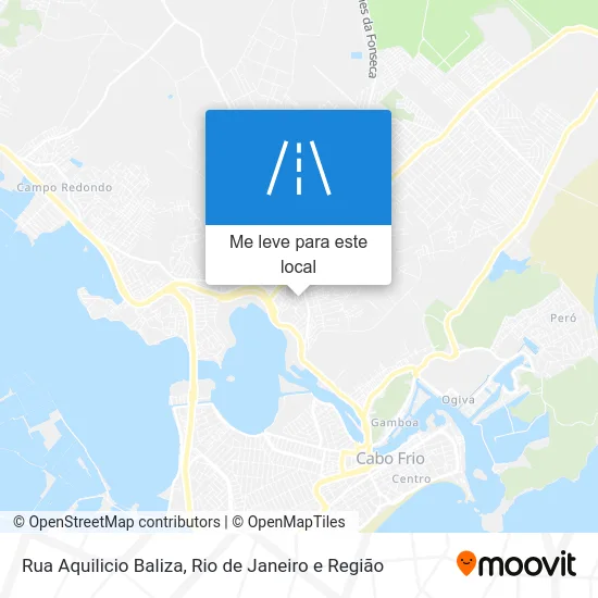 Rua Aquilicio Baliza mapa