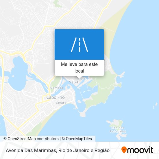 Avenida Das Marimbas mapa