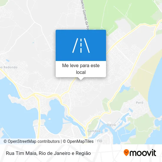 Rua Tim Maia mapa