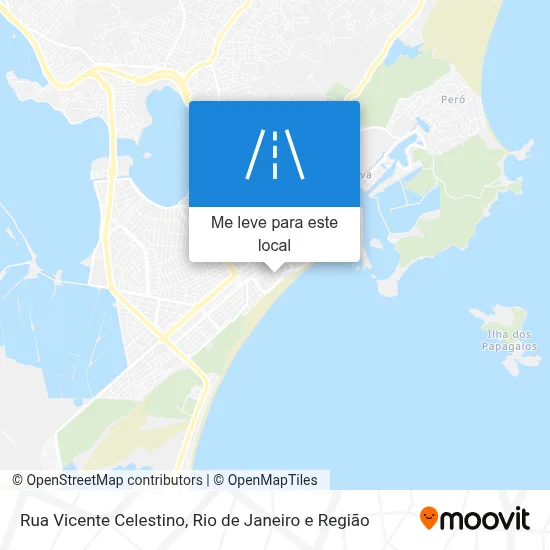 Rua Vicente Celestino mapa