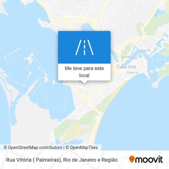 Rua Vitória ( Palmeiras) mapa