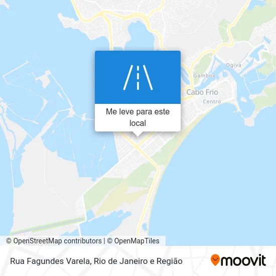 Rua Fagundes Varela mapa
