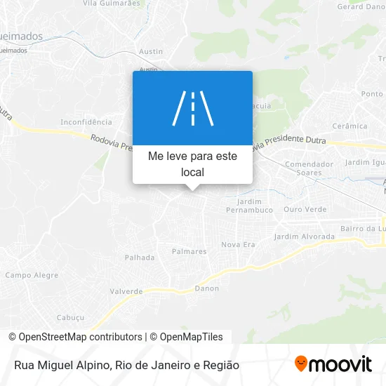 Rua Miguel Alpino mapa