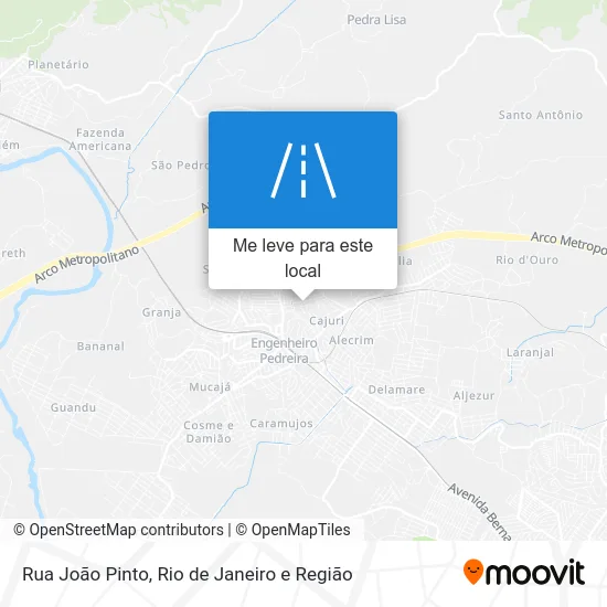 Rua João Pinto mapa