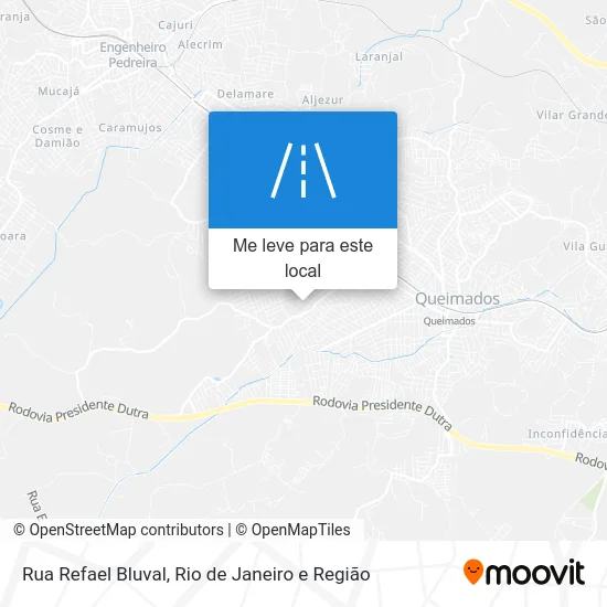 Rua Refael Bluval mapa
