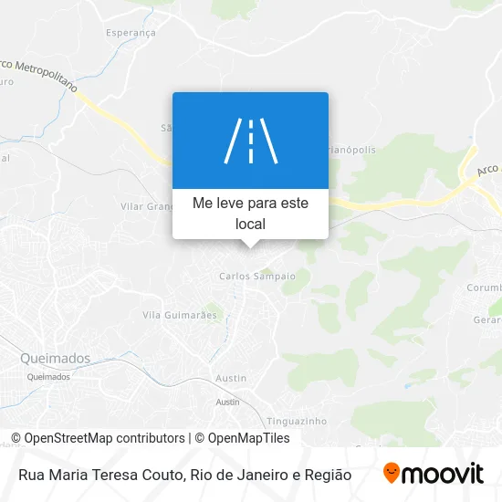 Rua Maria Teresa Couto mapa