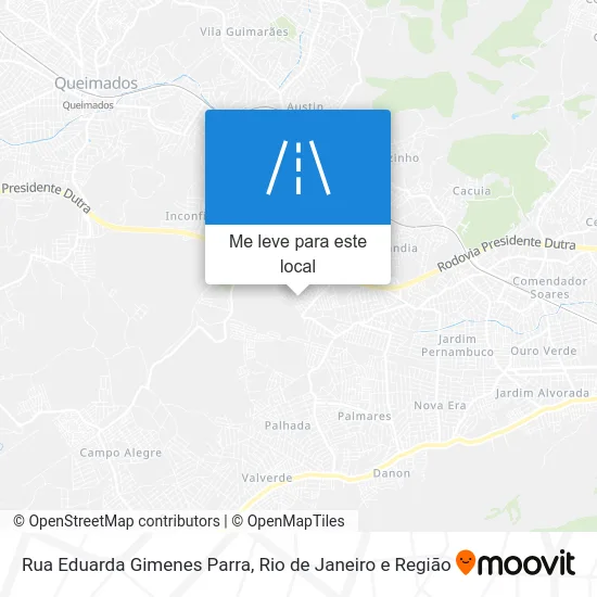Rua Eduarda Gimenes Parra mapa
