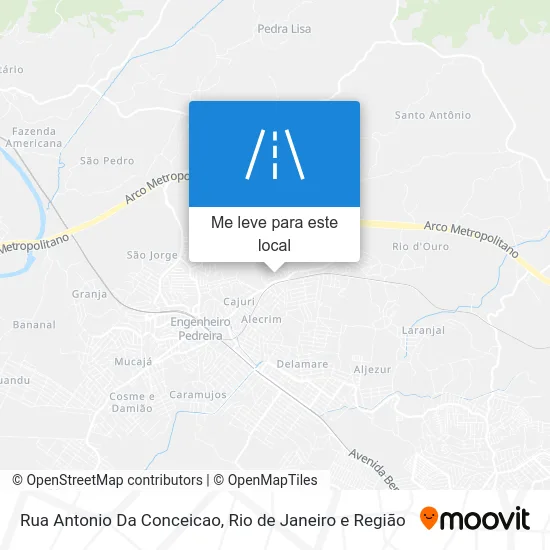 Rua Antonio Da Conceicao mapa