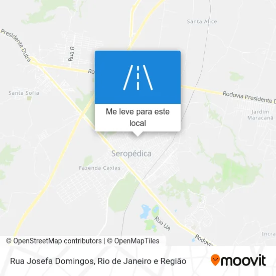Rua Josefa Domingos mapa