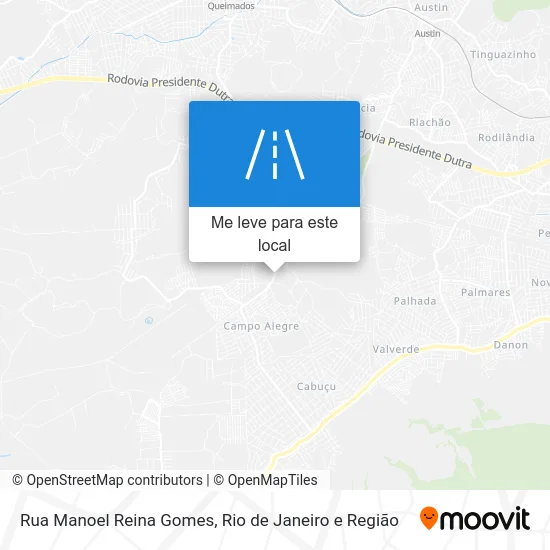 Rua Manoel Reina Gomes mapa