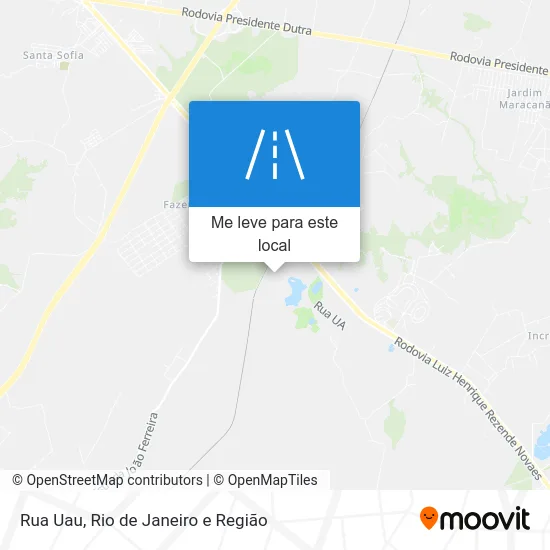 Rua Uau mapa
