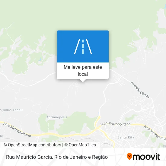 Rua Maurício Garcia mapa