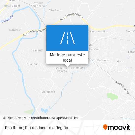 Rua Ibirac mapa