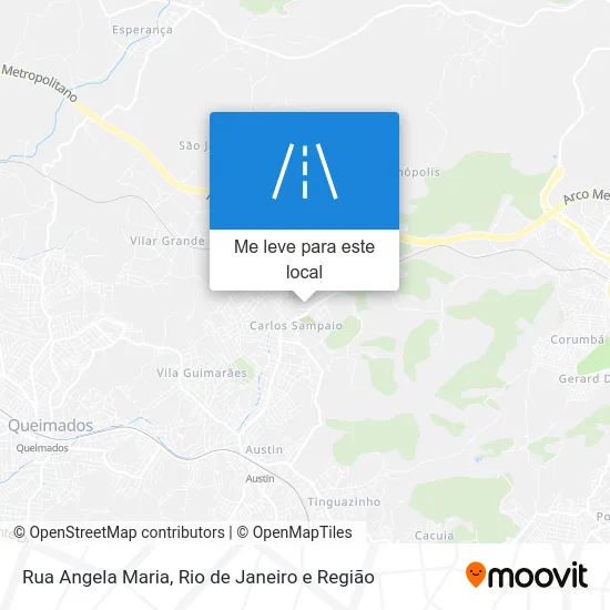 Rua Angela Maria mapa
