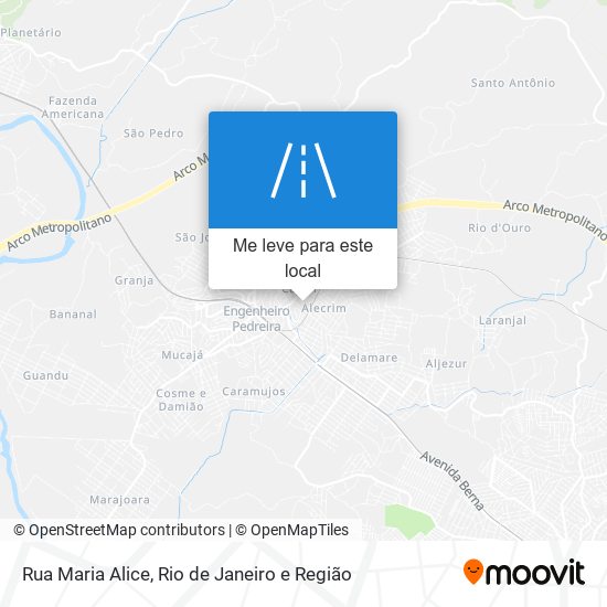 Rua Maria Alice mapa