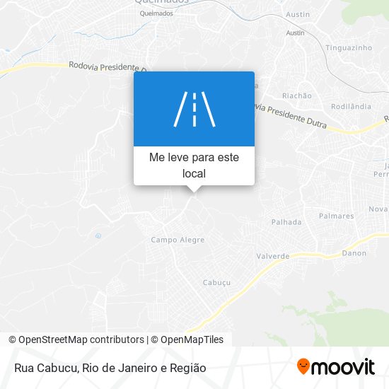 Rua Cabucu mapa