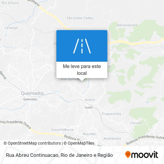 Rua Abreu Continuacao mapa