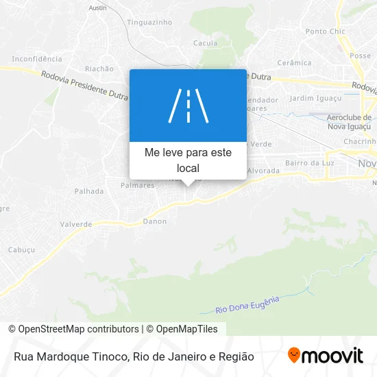 Rua Mardoque Tinoco mapa