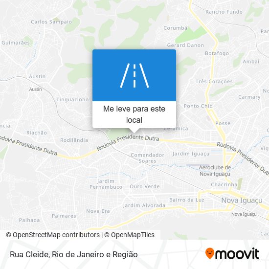 Rua Cleide mapa