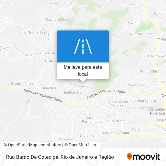 Rua Barao De Cotecipe mapa
