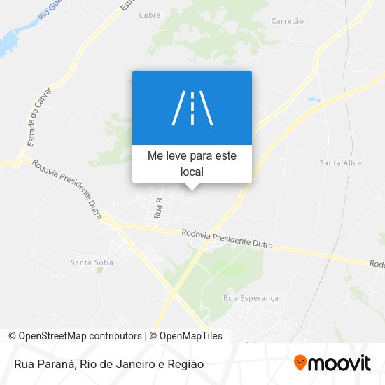 Rua Paraná mapa