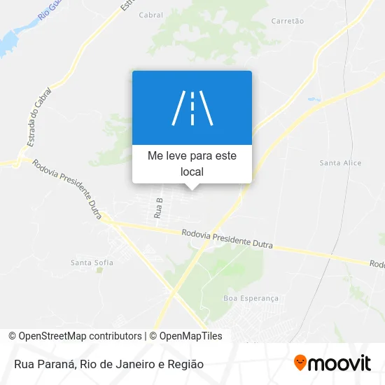 Rua Paraná mapa