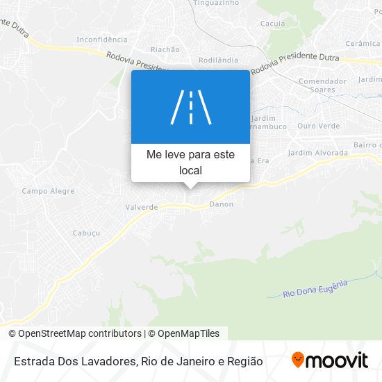 Estrada Dos Lavadores mapa