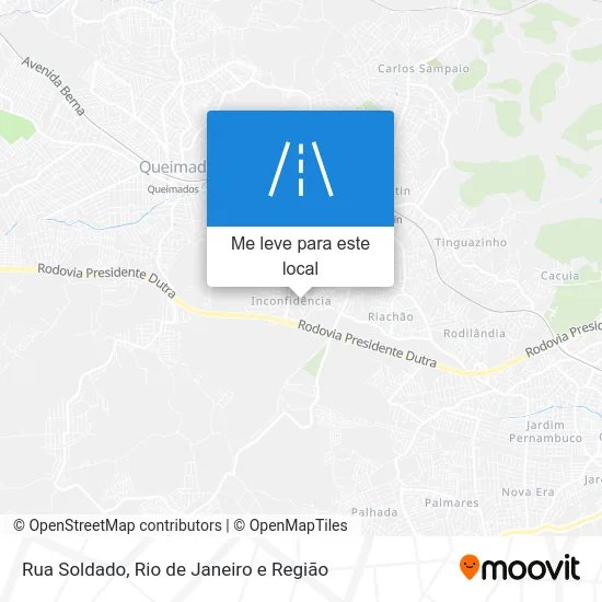 Rua Soldado mapa
