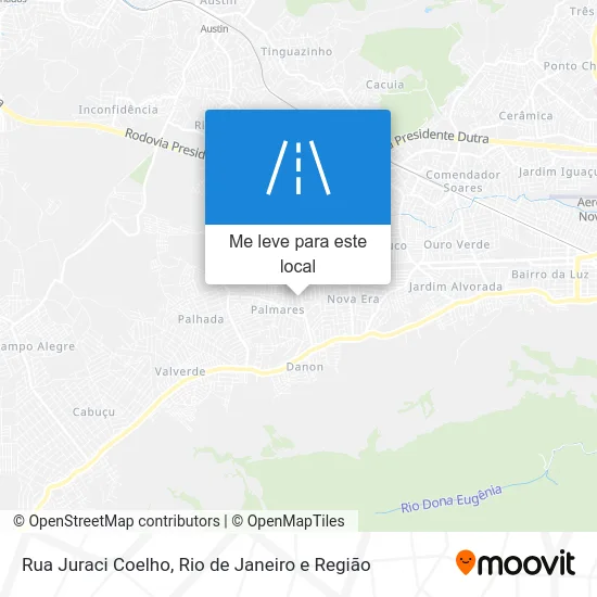 Rua Juraci Coelho mapa