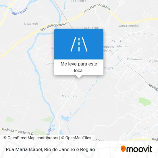 Rua Maria Isabel mapa