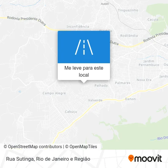 Rua Sutinga mapa