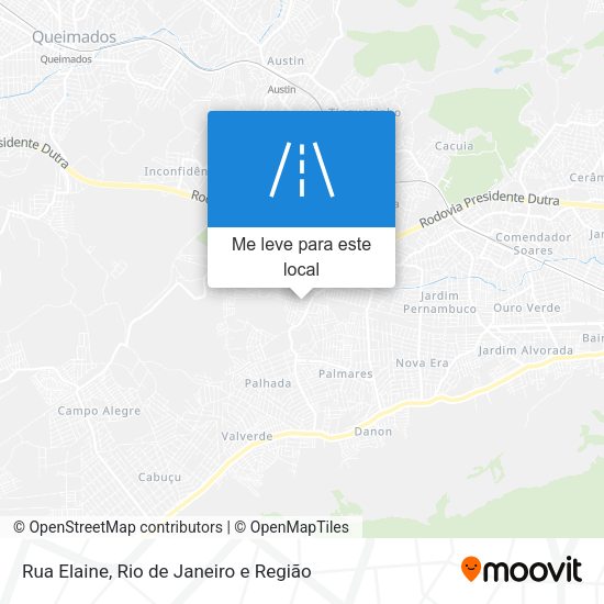 Rua Elaine mapa