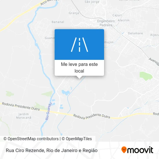 Rua Ciro Rezende mapa