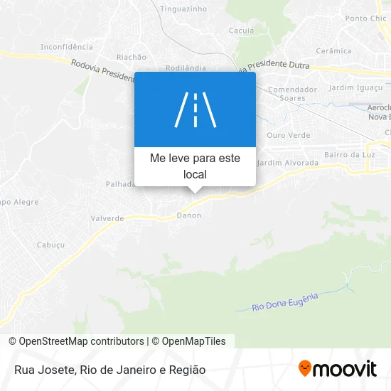 Rua Josete mapa