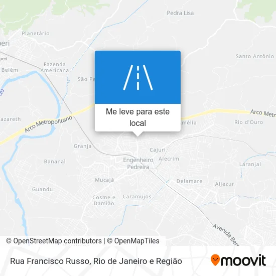Rua Francisco Russo mapa