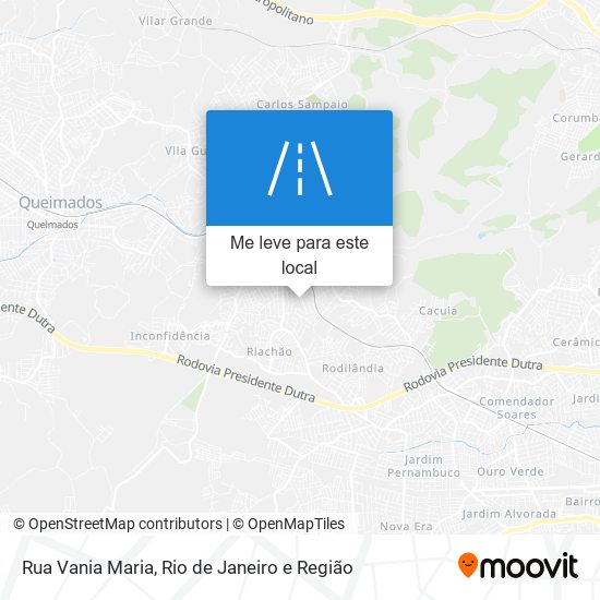 Rua Vania Maria mapa