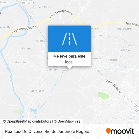 Rua Luiz De Oliveira mapa