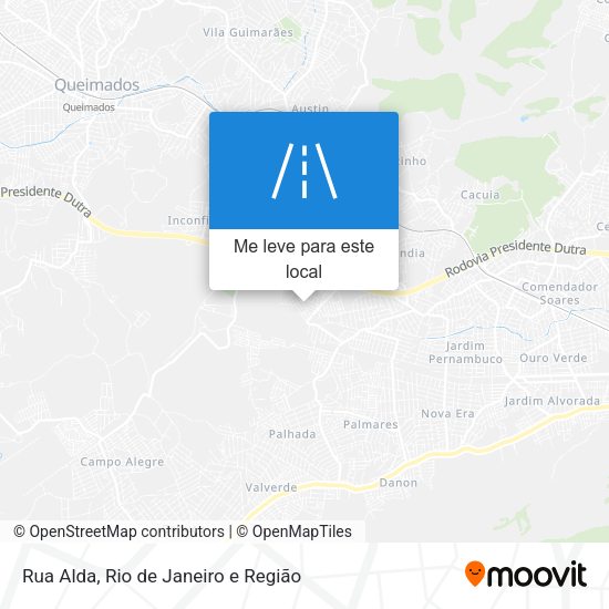 Rua Alda mapa