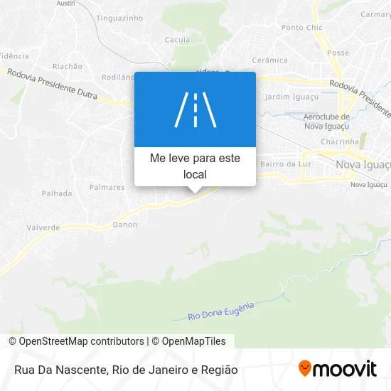 Rua Da Nascente mapa