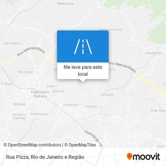 Rua Pizza mapa