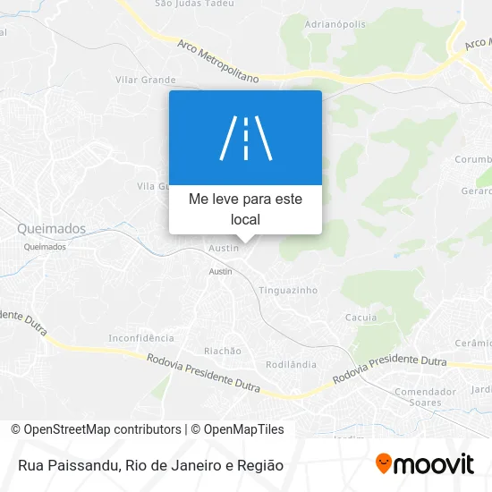 Rua Paissandu mapa