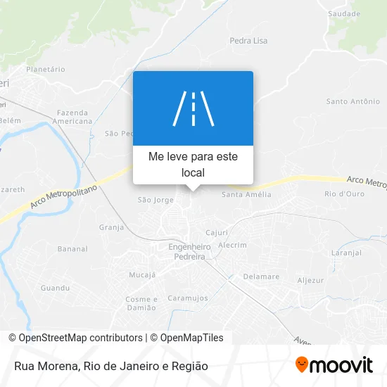 Rua Morena mapa