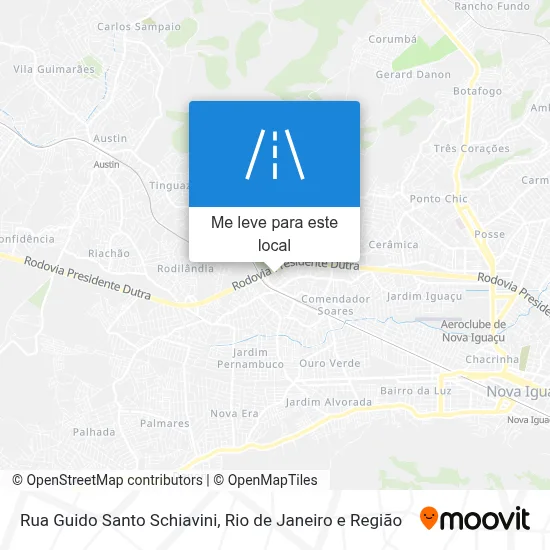 Rua Guido Santo Schiavini mapa