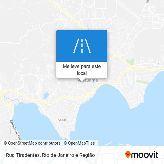 Rua Tiradentes mapa