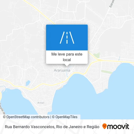 Rua Bernardo Vasconcelos mapa