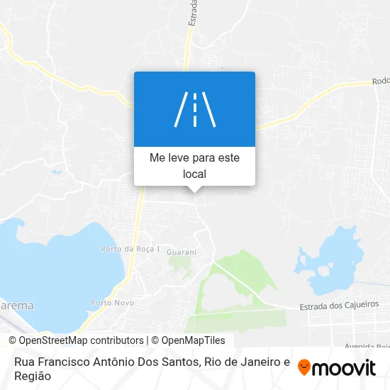 Rua Francisco Antônio Dos Santos mapa