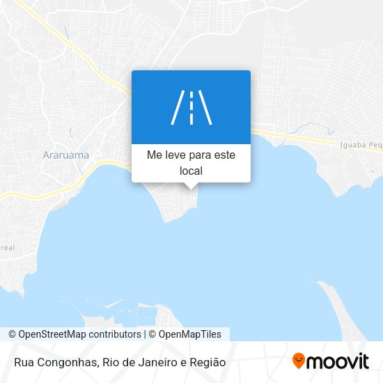 Rua Congonhas mapa